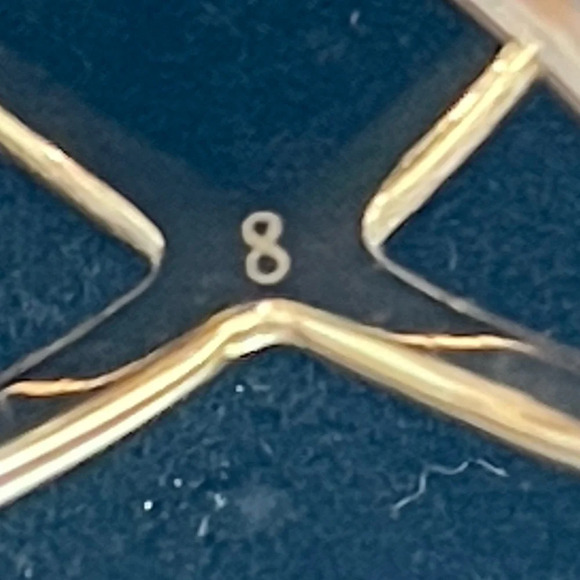 Michael Kors Pave Ring Criss Cross X Rhinestone size 8 - Picture 11 of 14